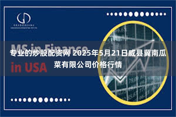 专业的炒股配资网 2025年5月21日威县冀南瓜菜有限公司价格行情