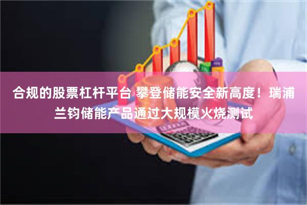 合规的股票杠杆平台 攀登储能安全新高度！瑞浦兰钧储能产品通过大规模火烧测试